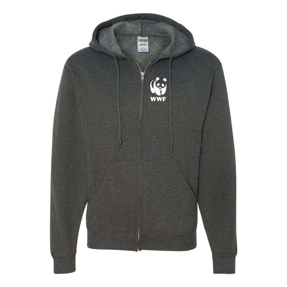 Men's WWF  JERZEES NuBlend Full-Zip Hooded Sweatshirt