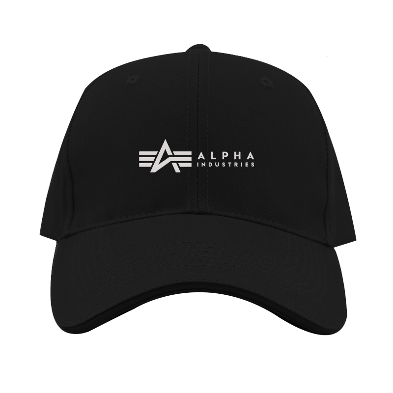Alpha Industries Logo  Dad Baseball Cap Hat