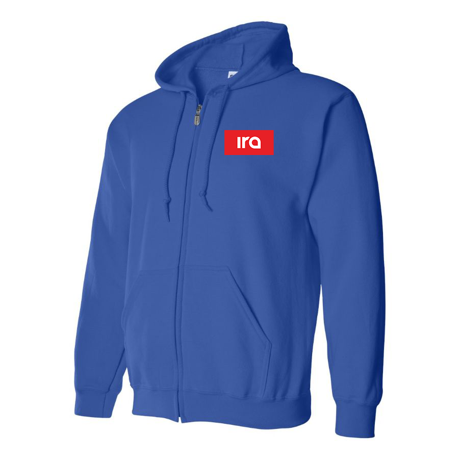 Men's IRA Logo Zipper Hoodie