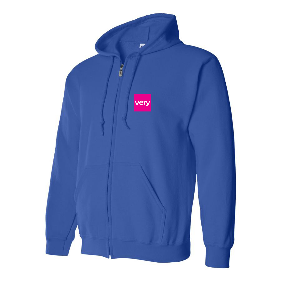 Men's Very Logo Zipper Hoodie