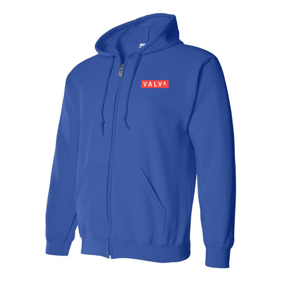 Men's Valve Banner Logo Zipper Hoodie