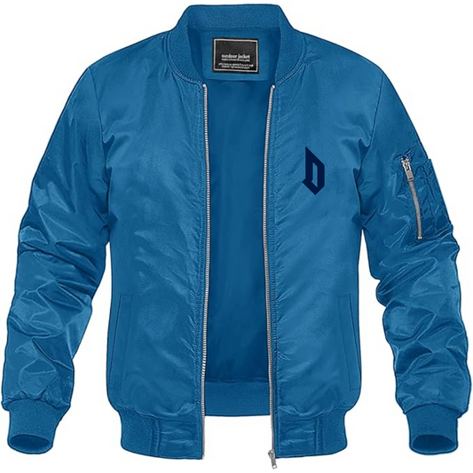 Men's  Duquesne Dukes Lightweight Bomber Jacket Windbreaker Softshell Varsity Jacket Coat