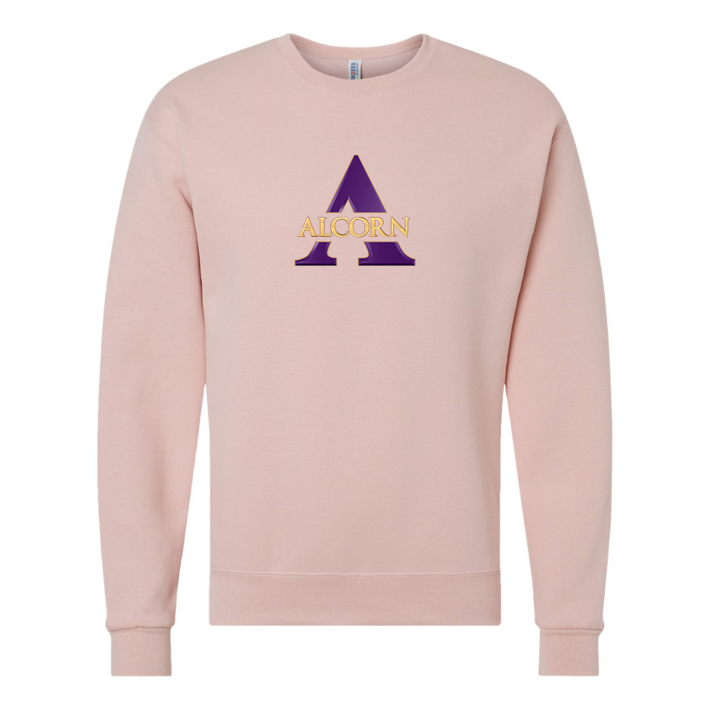 Men's Alcorn State Braves JERZEES NuBlend Crewneck Sweatshirt