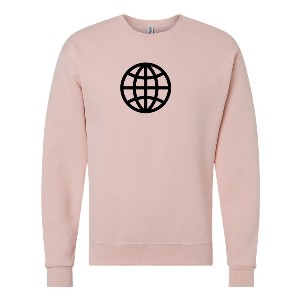 Men's  Internet Globe JERZEES NuBlend Crewneck Sweatshirt