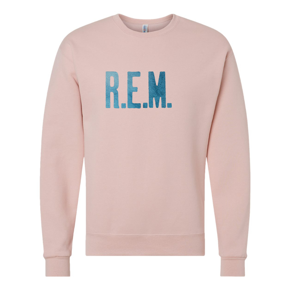 Men's R.E.M. Blue JERZEES NuBlend Crewneck Sweatshirt