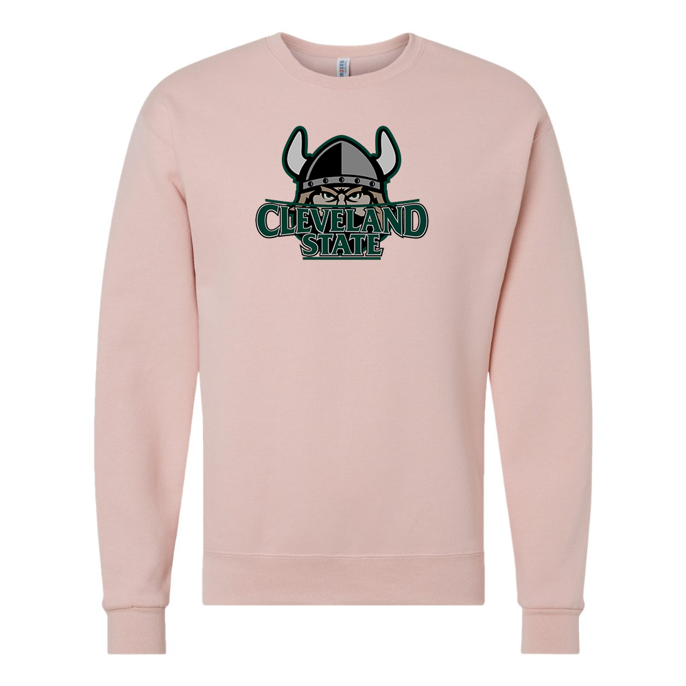 Men's Cleveland State Vikings JERZEES NuBlend Crewneck Sweatshirt