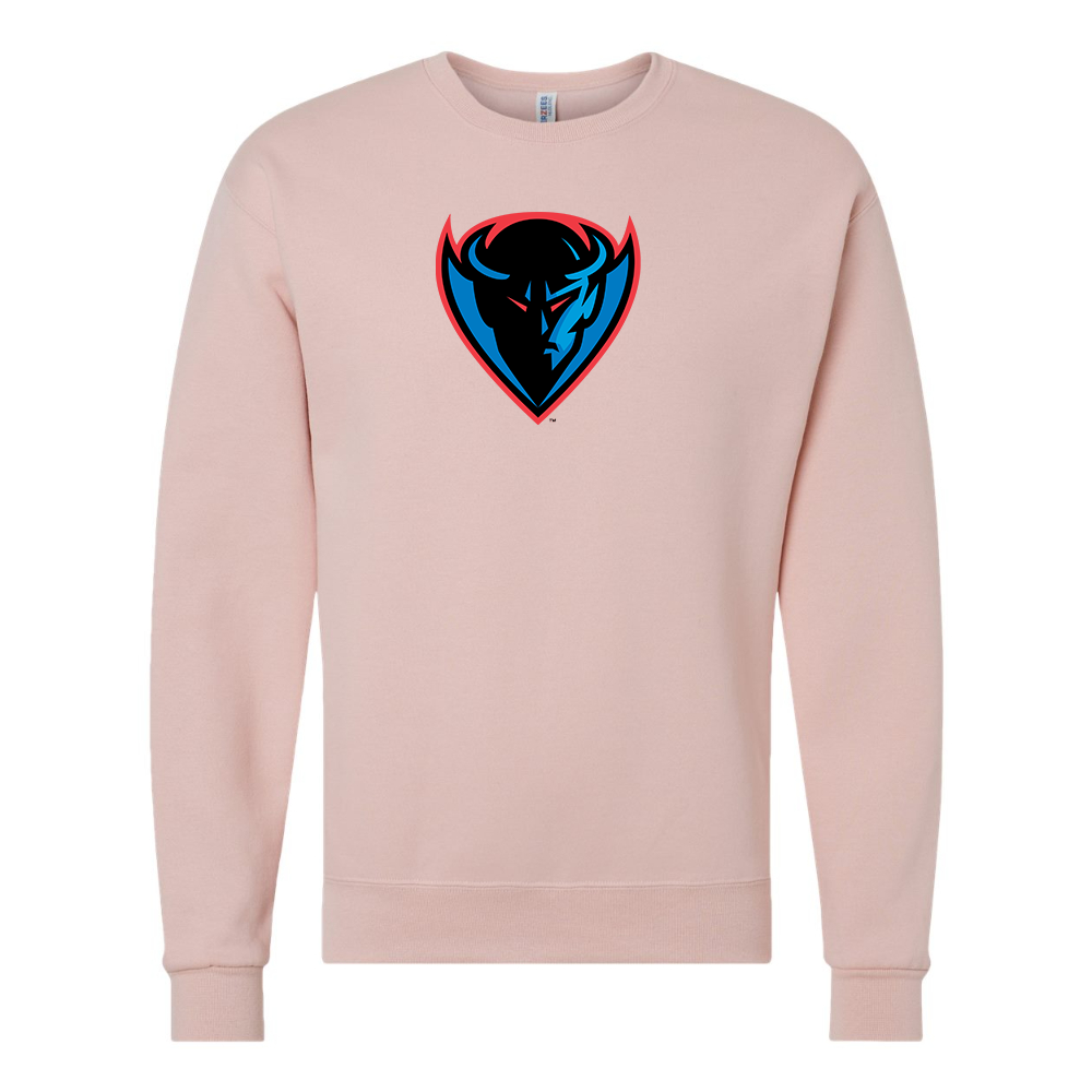 Men's  DePaul Blue Demons JERZEES NuBlend Crewneck Sweatshirt