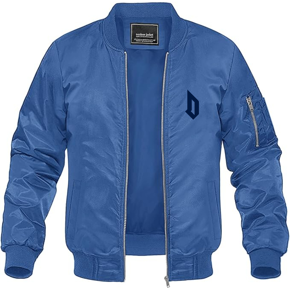 Men's  Duquesne Dukes Lightweight Bomber Jacket Windbreaker Softshell Varsity Jacket Coat