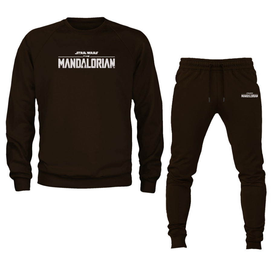 Men's Star Wars The Mandalorian Crewneck Sweatshirt Joggers Suit