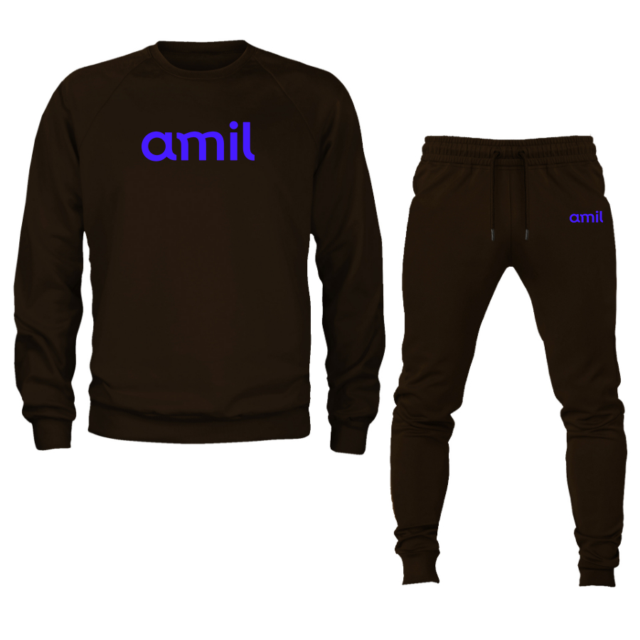 Men's  Amil Crewneck Sweatshirt Joggers Suit