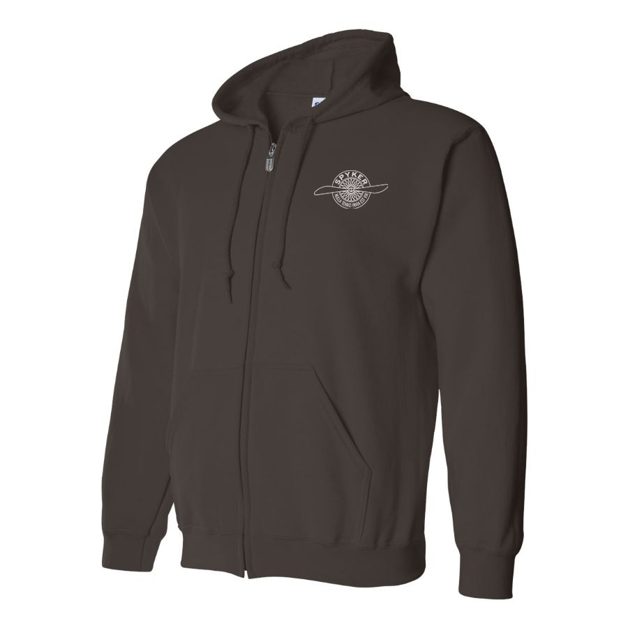 Men's Spyker Logo Zipper Hoodie