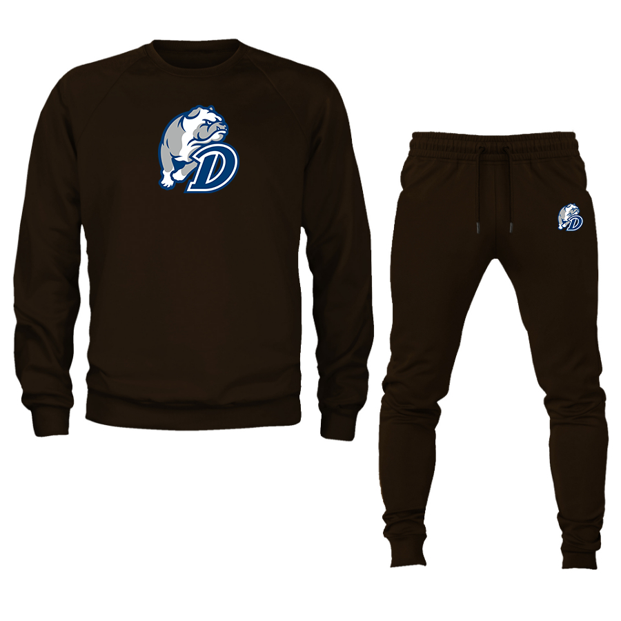 Men's  Drake Bulldogs Crewneck Sweatshirt Joggers Suit