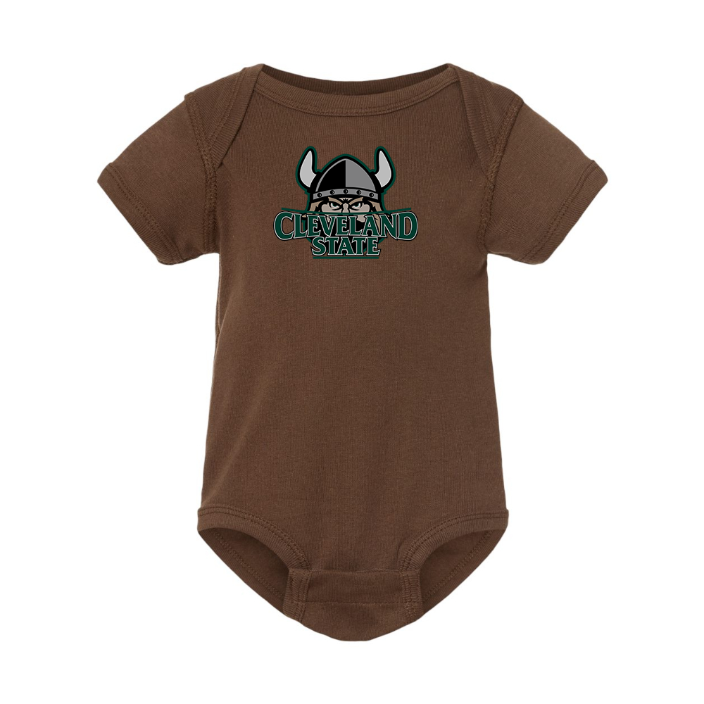 Cleveland State Vikings  Rabbit Skins Infant Baby Rib Bodysuit