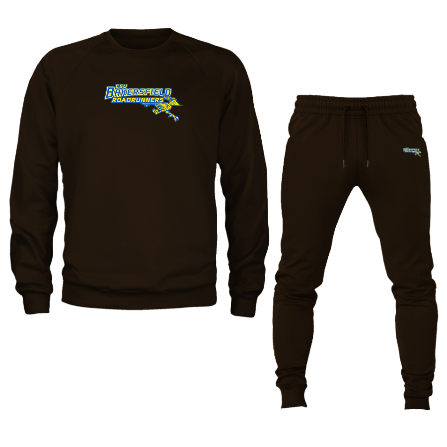 Men's  CSU-Bakersfield Roadrunners Crewneck Sweatshirt Joggers Suit
