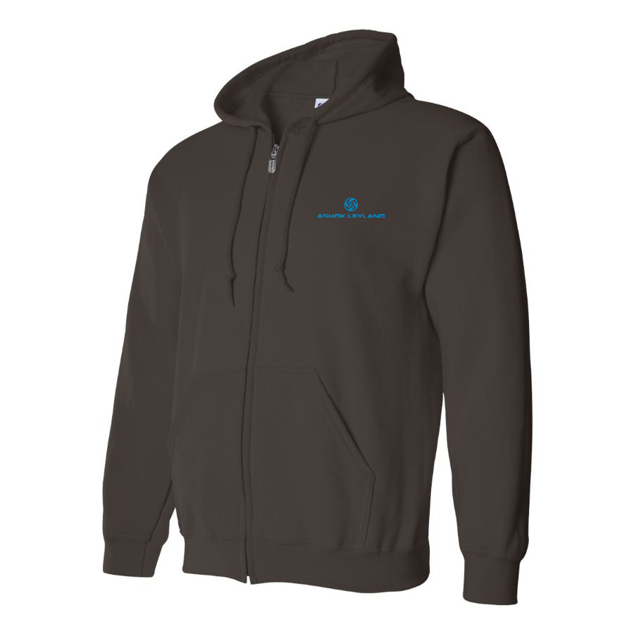 Men's Ashok Leyland Logo Zipper Hoodie