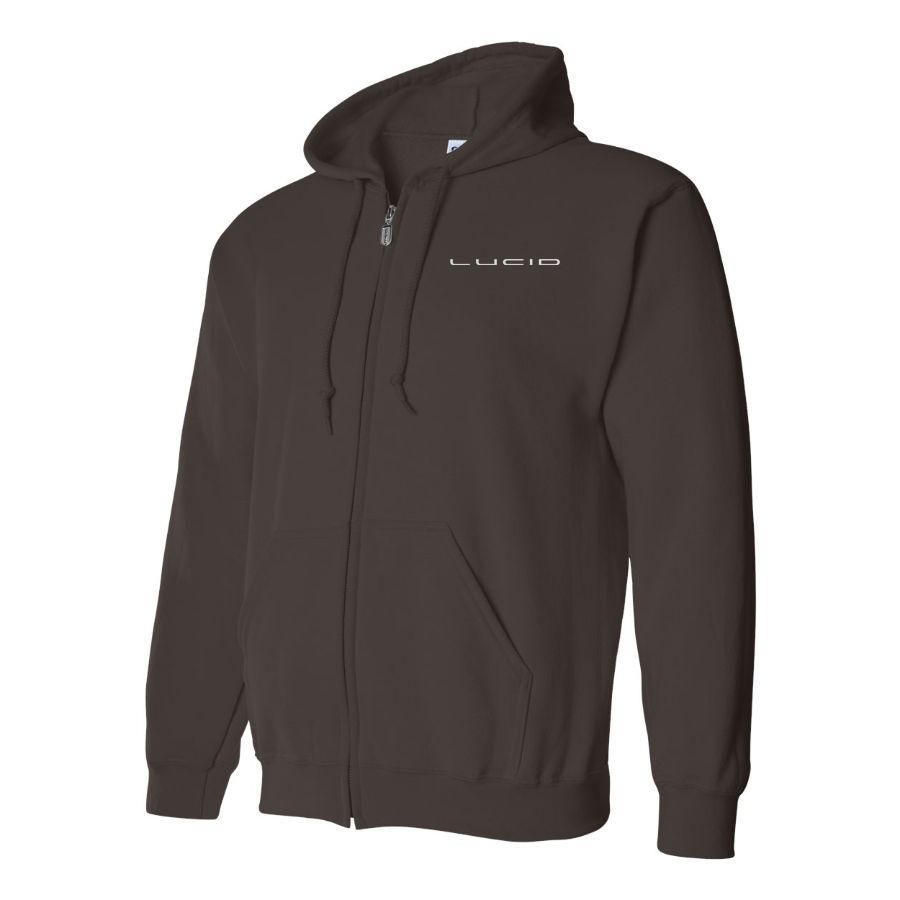Men's Lucid Motors Logo Zipper Hoodie