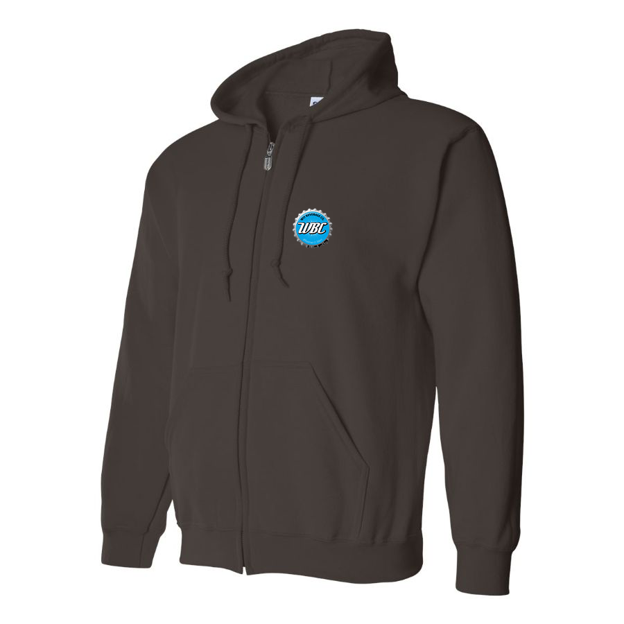 Men's Wit Beverage Company Logo Zipper Hoodie