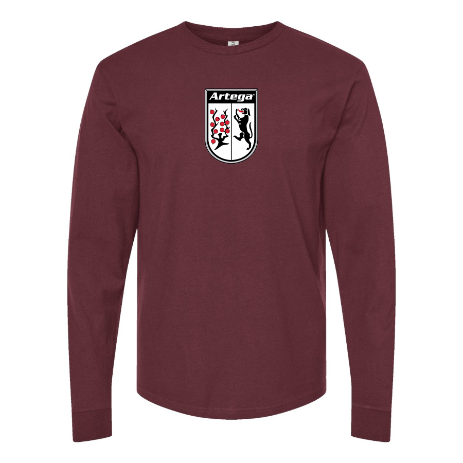 Men's Artega Logo Cotton Long Sleeve T-Shirt
