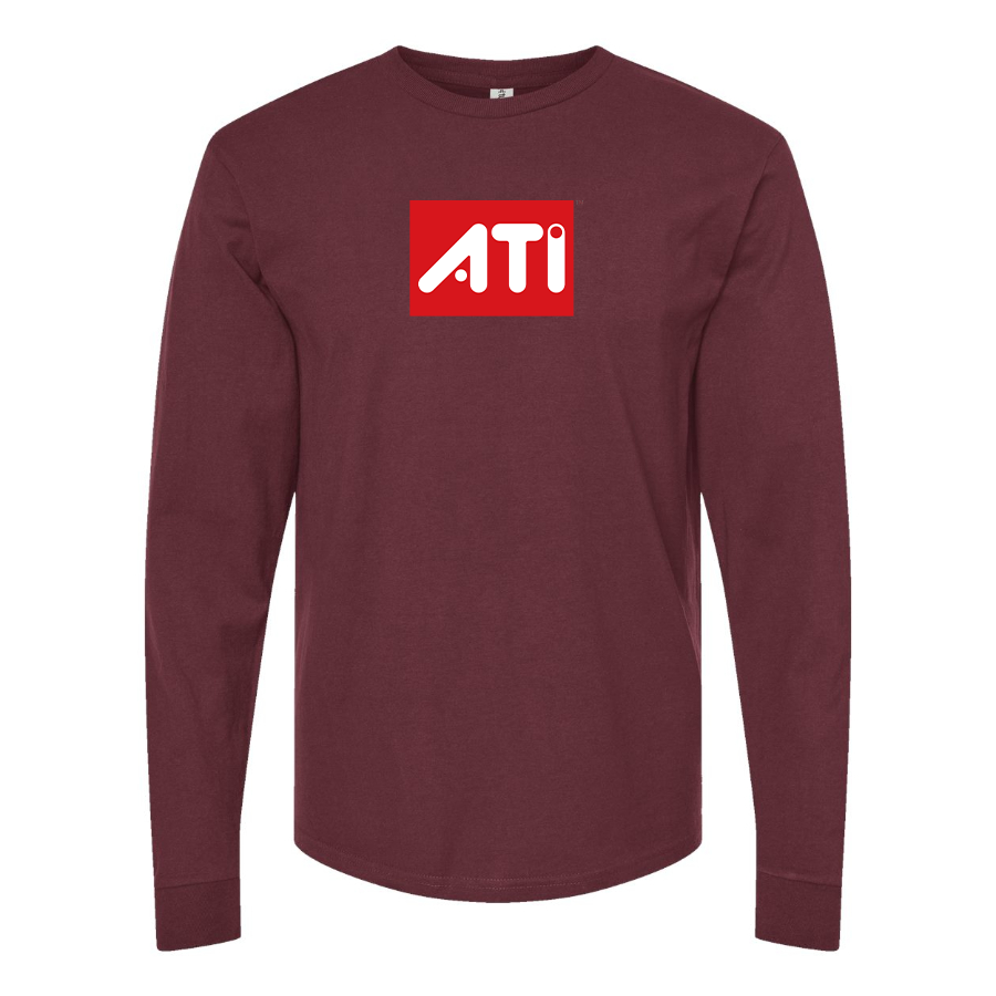 Men's ATI Logo Cotton Long Sleeve T-Shirt