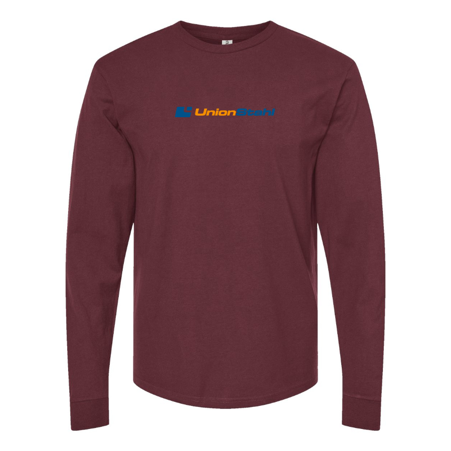 Men's UnionStahl Logo Cotton Long Sleeve T-Shirt