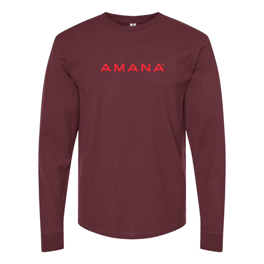 Men's Amana Logo Cotton Long Sleeve T-Shirt