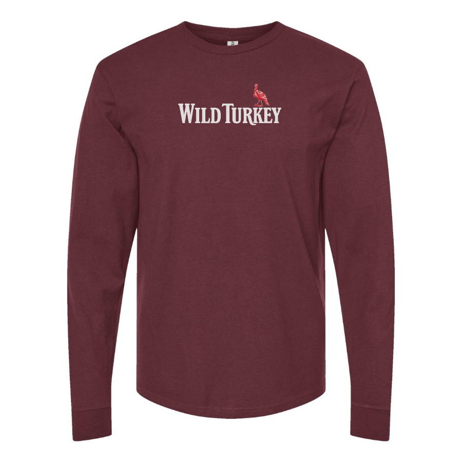 Men's Wild Turkey Logo Cotton Long Sleeve T-Shirt