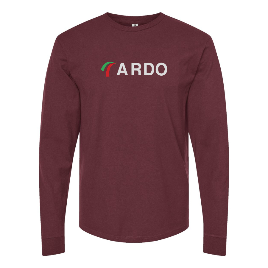 Men's Ardo Logo Cotton Long Sleeve T-Shirt