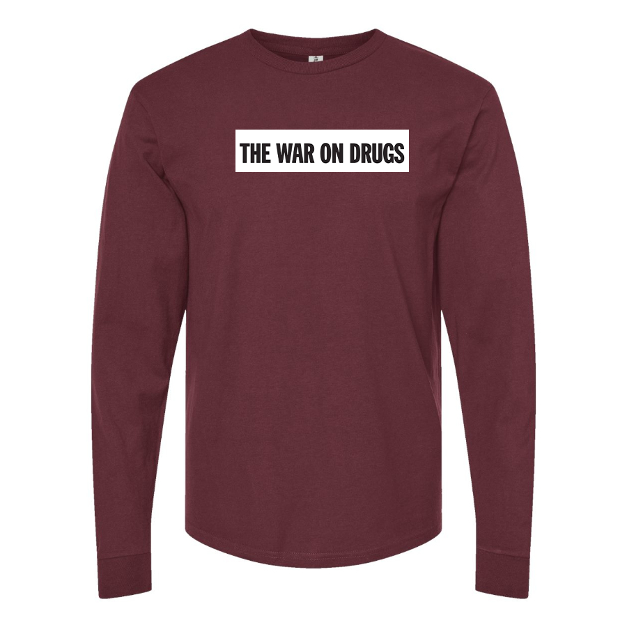 Men's The War on Drugs Logo Cotton Long Sleeve T-Shirt