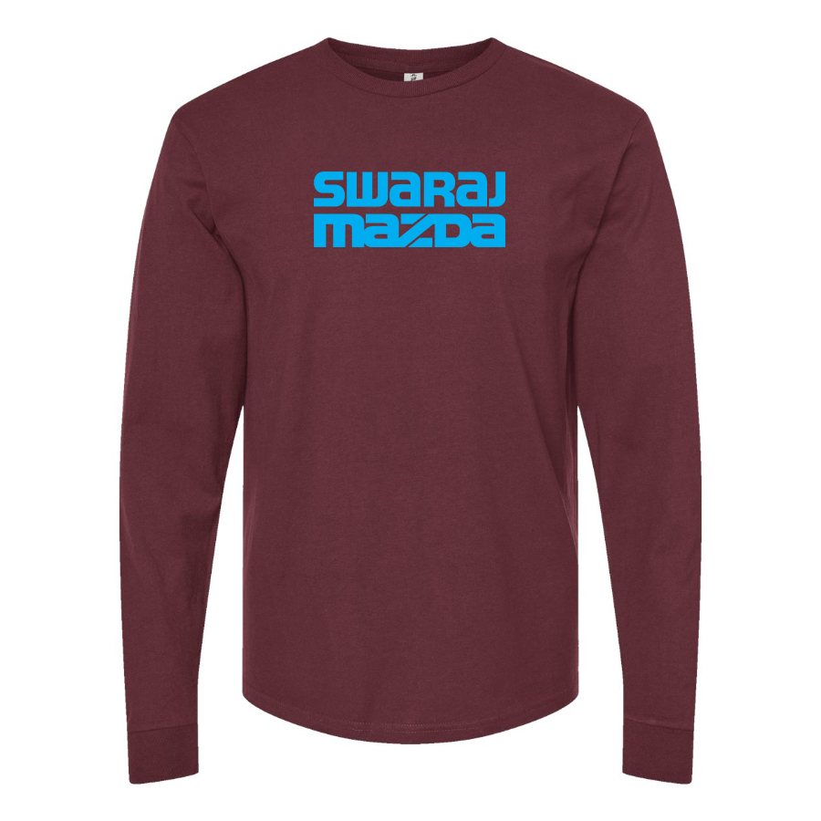 Men's Swaraj Mazda Logo Cotton Long Sleeve T-Shirt