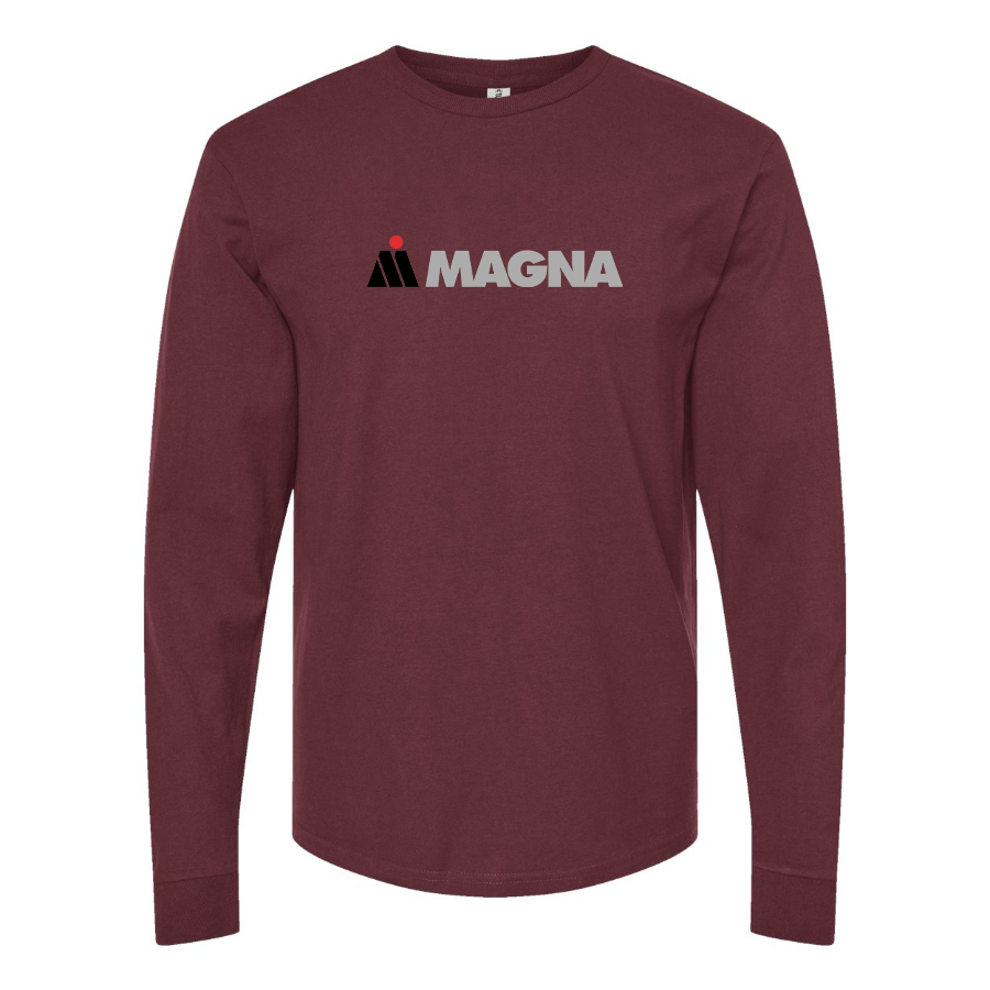 Men's Magna Steyr Logo Cotton Long Sleeve T-Shirt
