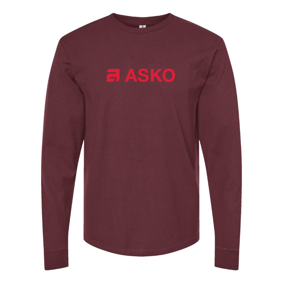 Men's Asko Logo Cotton Long Sleeve T-Shirt