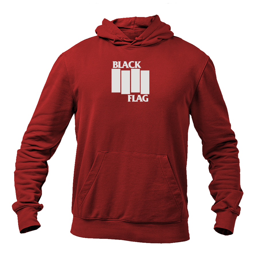 Men's Black Flag Logo Pullover Hoodie