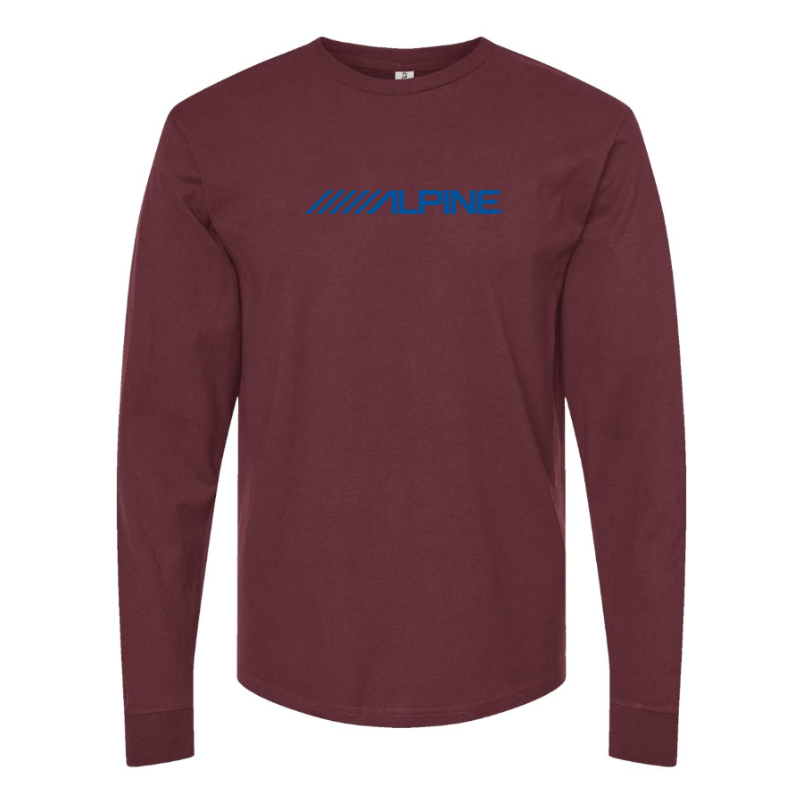 Men's Alpine Logo Cotton Long Sleeve T-Shirt