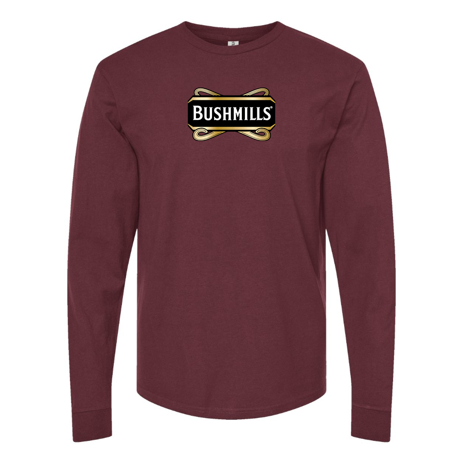 Men's Bushmills Logo Cotton Long Sleeve T-Shirt