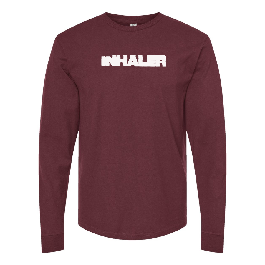 Men's Inhaler  Logo  Cotton Long Sleeve T-Shirt