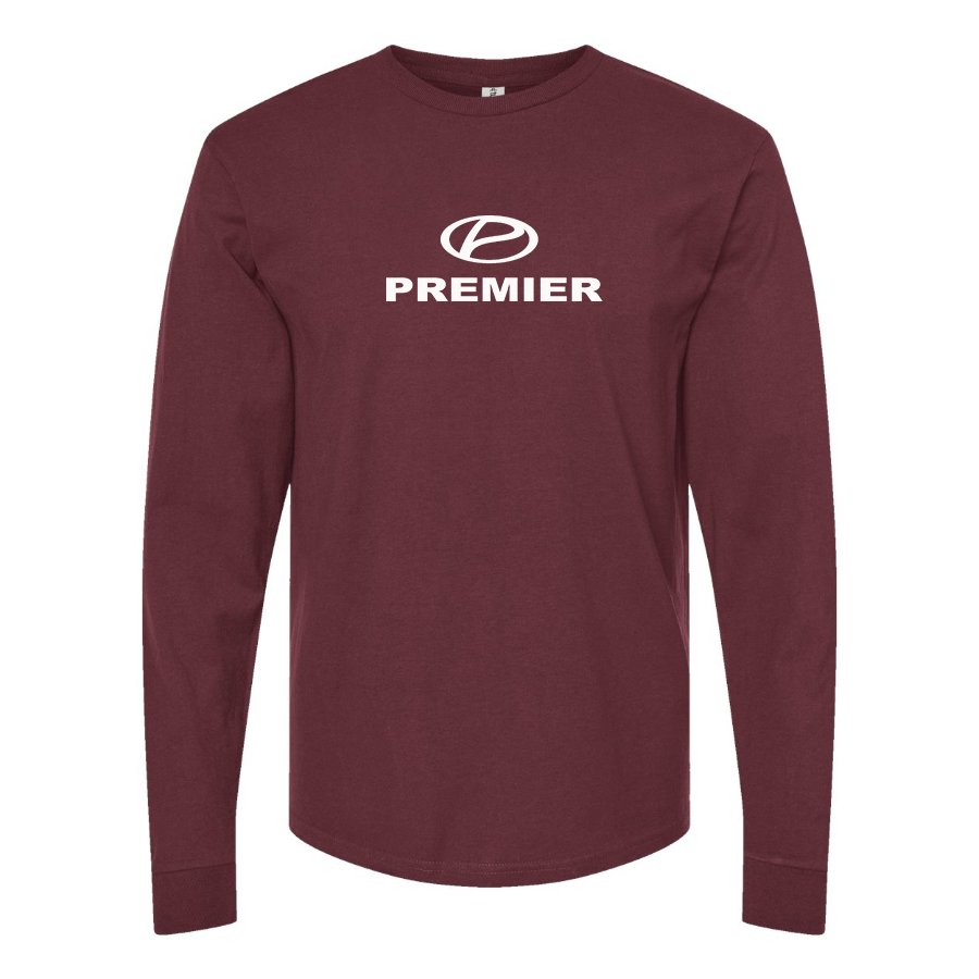 Men's Premier Logo Cotton Long Sleeve T-Shirt