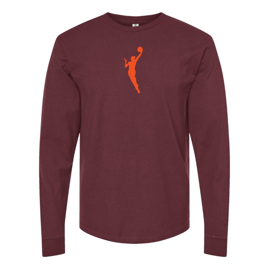 Men's WNBA Symbol Logo Cotton Long Sleeve T-Shirt