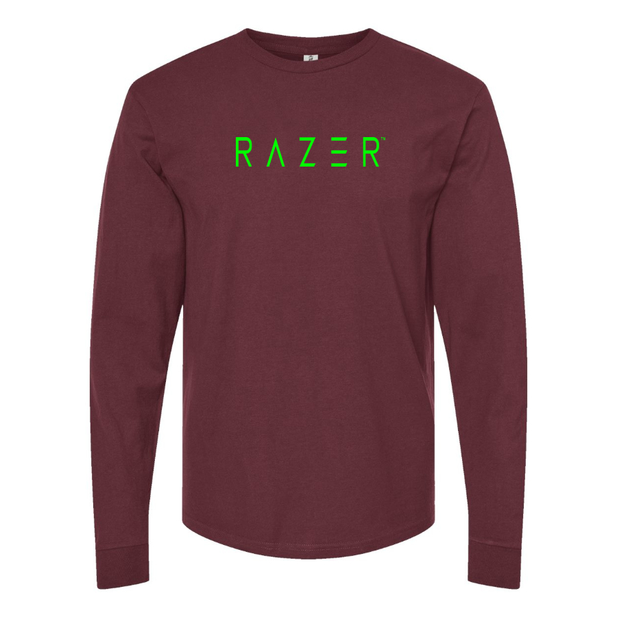 Men's Raze Logo Cotton Long Sleeve T-Shirt