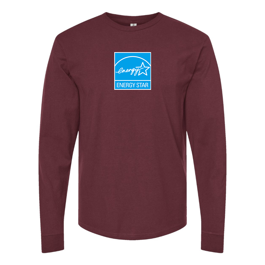 Men's Energy Star Logo Cotton Long Sleeve T-Shirt