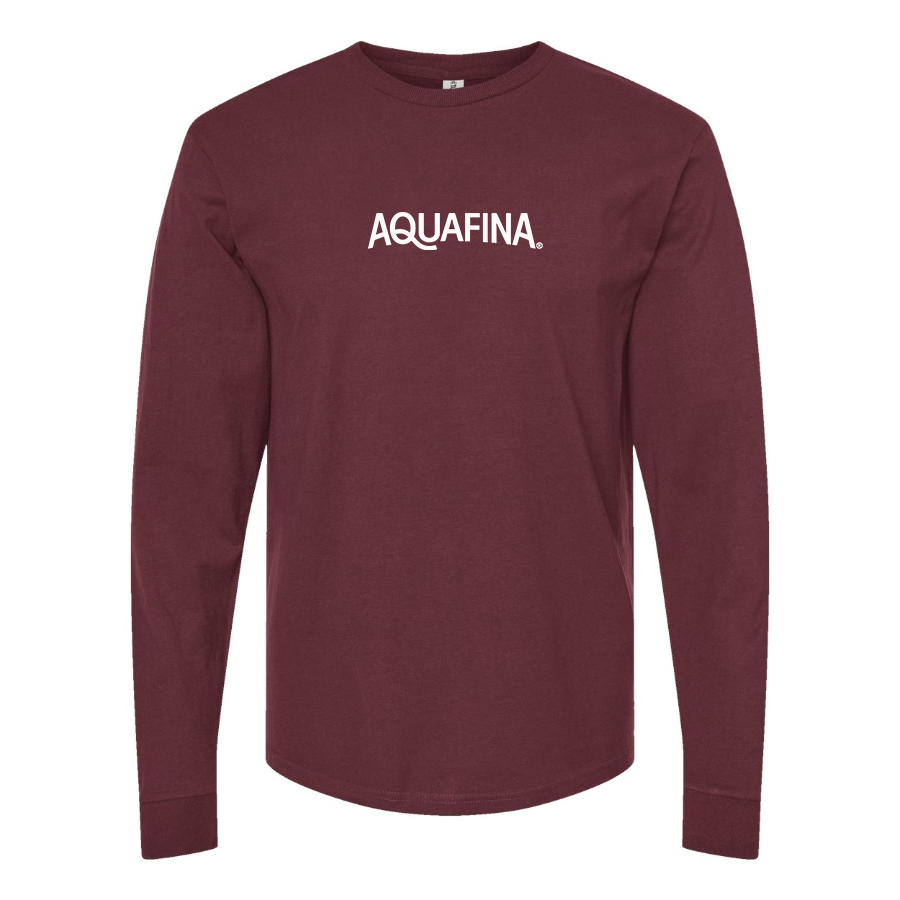 Men's Aquafina  Logo Cotton Long Sleeve T-Shirt