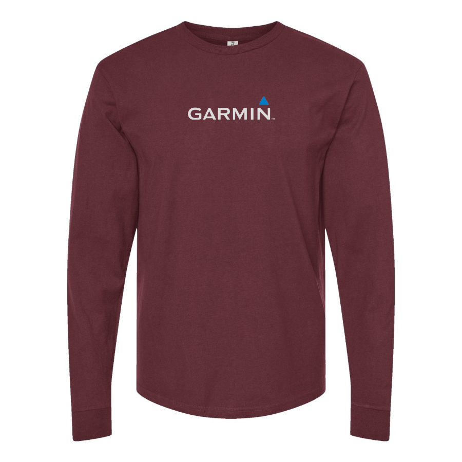 Men's Garmin Logo Cotton Long Sleeve T-Shirt