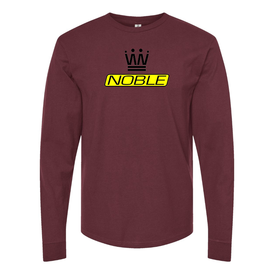 Men's Noble Logo Cotton Long Sleeve T-Shirt