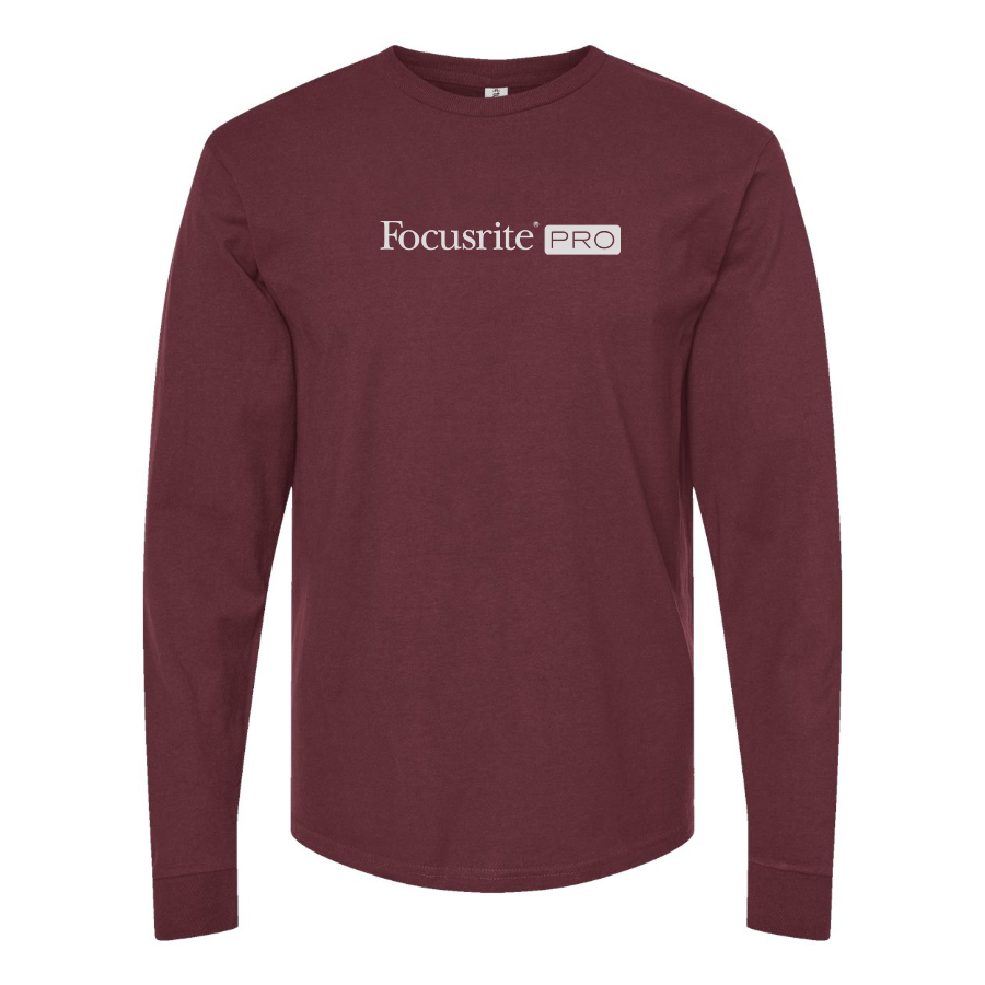 Men's Focusrite Logo Cotton Long Sleeve T-Shirt