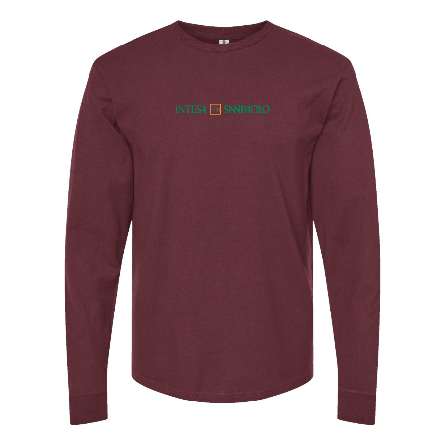 Men's  Intesa  Logo Cotton Long Sleeve T-Shirt