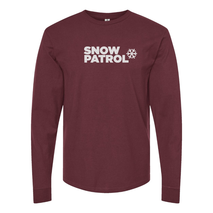 Men's Snow Patrol Logo Cotton Long Sleeve T-Shirt
