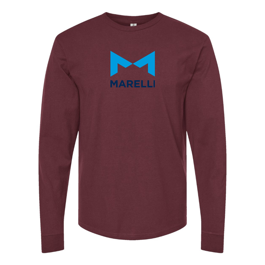 Men's Magneti-Marelli Logo Cotton Long Sleeve T-Shirt
