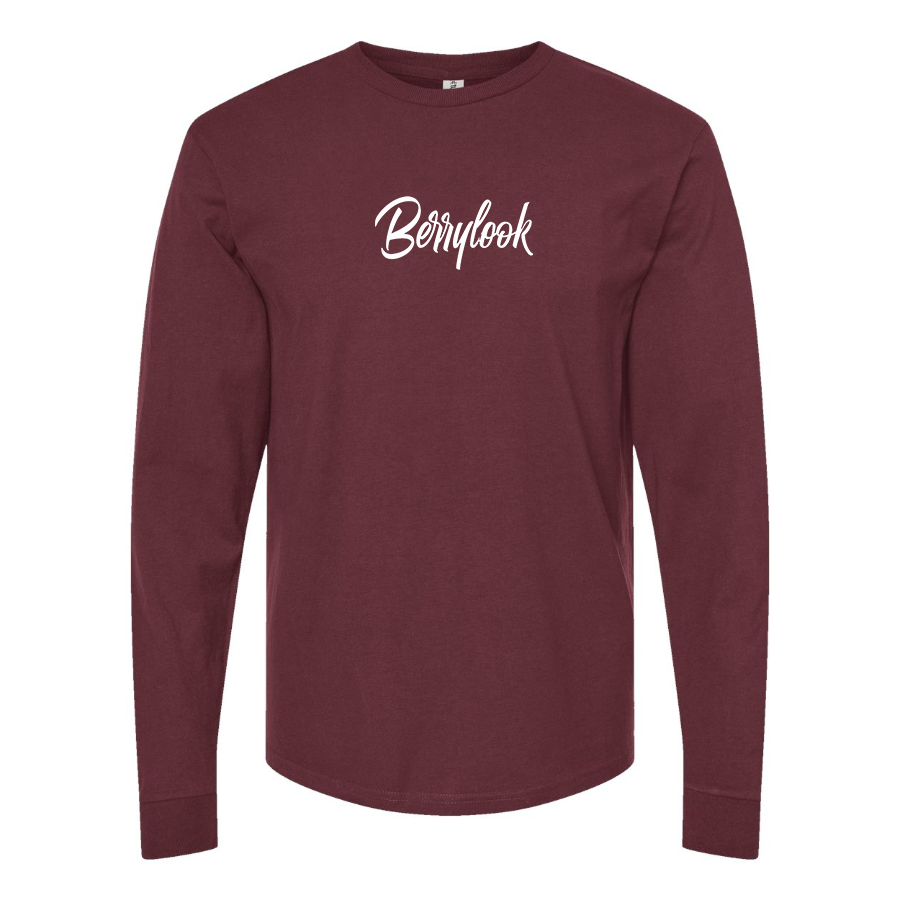 Men's Berrylook  Logo Cotton Long Sleeve T-Shirt