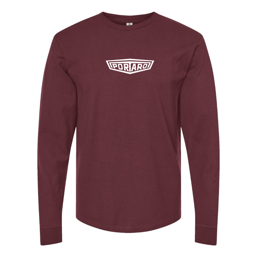 Men's Portaro Logo Cotton Long Sleeve T-Shirt