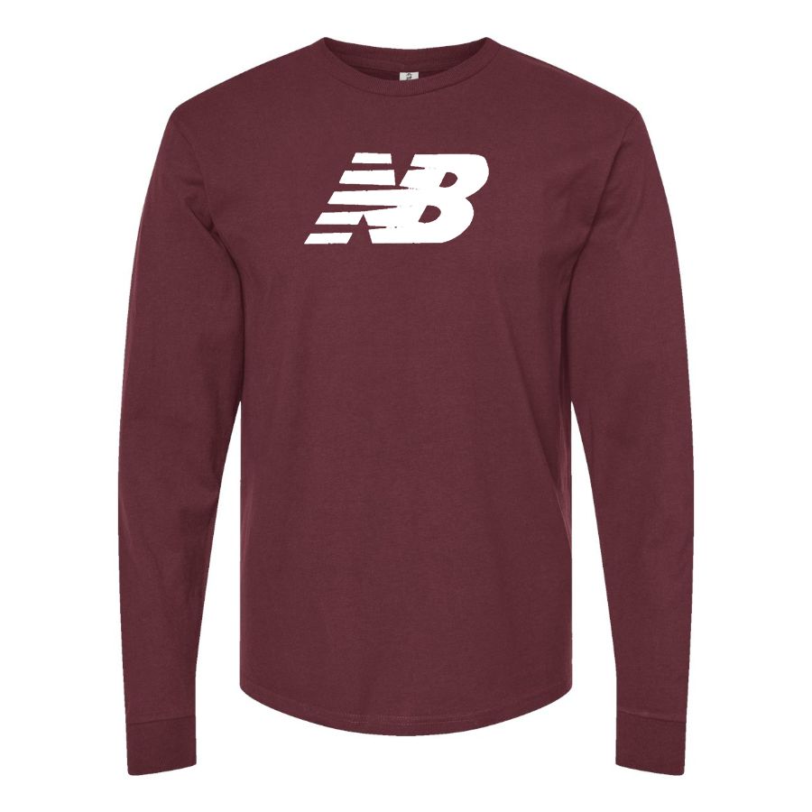 Men's New Balance Logo  Cotton Long Sleeve T-Shirt