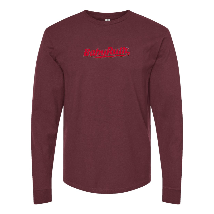 Men's BabyRuth Logo Cotton Long Sleeve T-Shirt